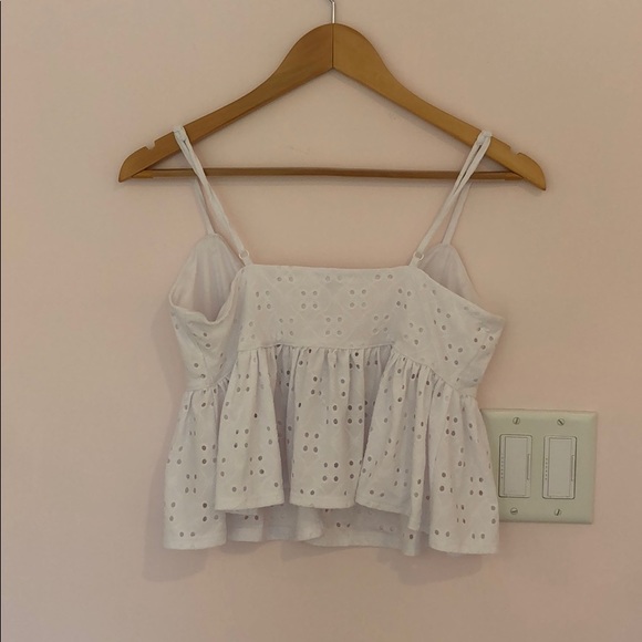 NEVER WORN Garage eyelet peplum top - Picture 2 of 3